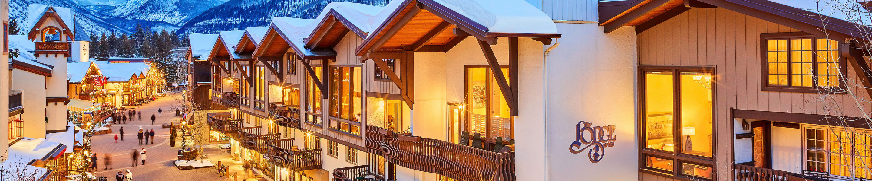 Lodge exterior in Vail, CO.