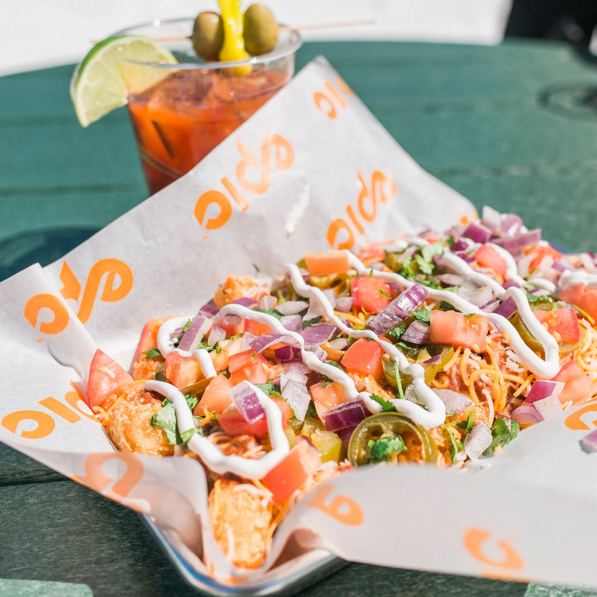 Food and Drinks from Snowshoe Thompson's at Kirkwood, CA.