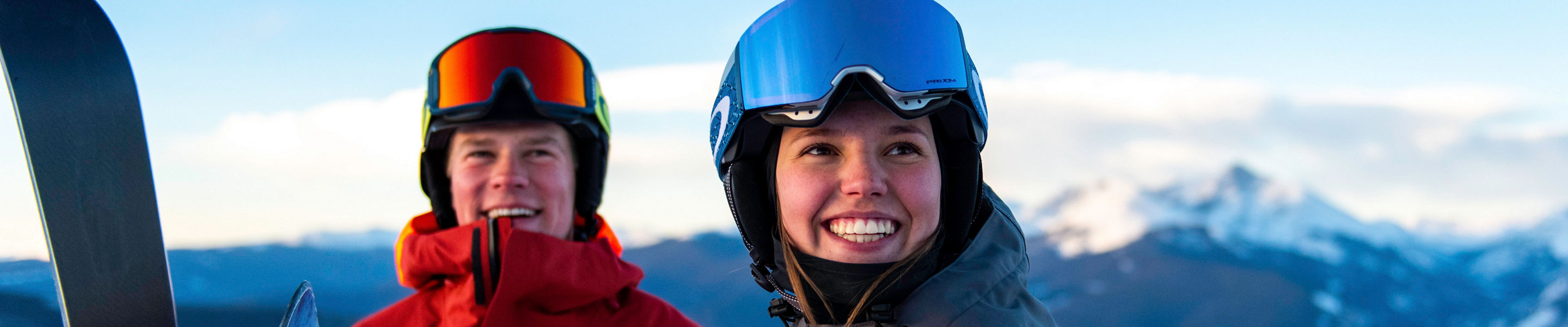 Friends preparing to ski the Back Bowls in Vail, CO.
