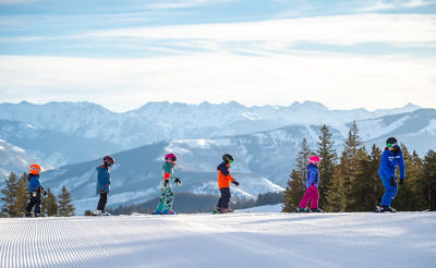 Kids Learning to Ski at Beaver Creek, CO.