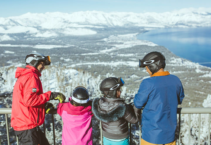 Family enjoying activities in Heavenly, CA.
