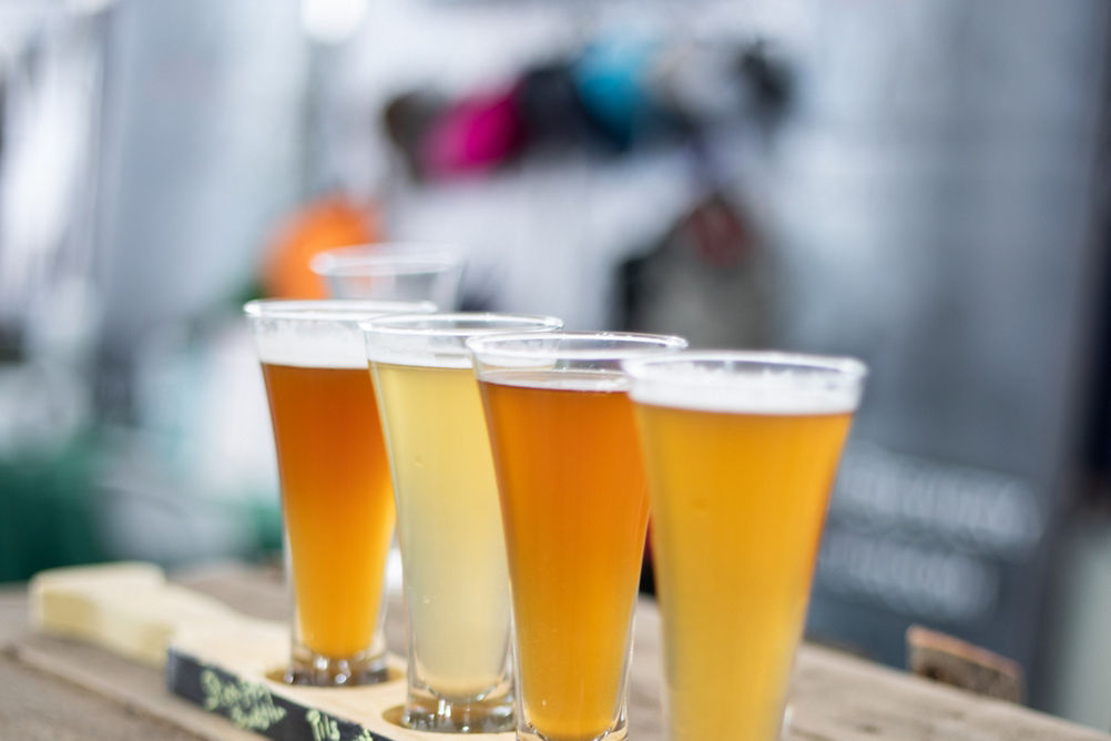 Beer Flight at Tap NYC at Hunter Mountain