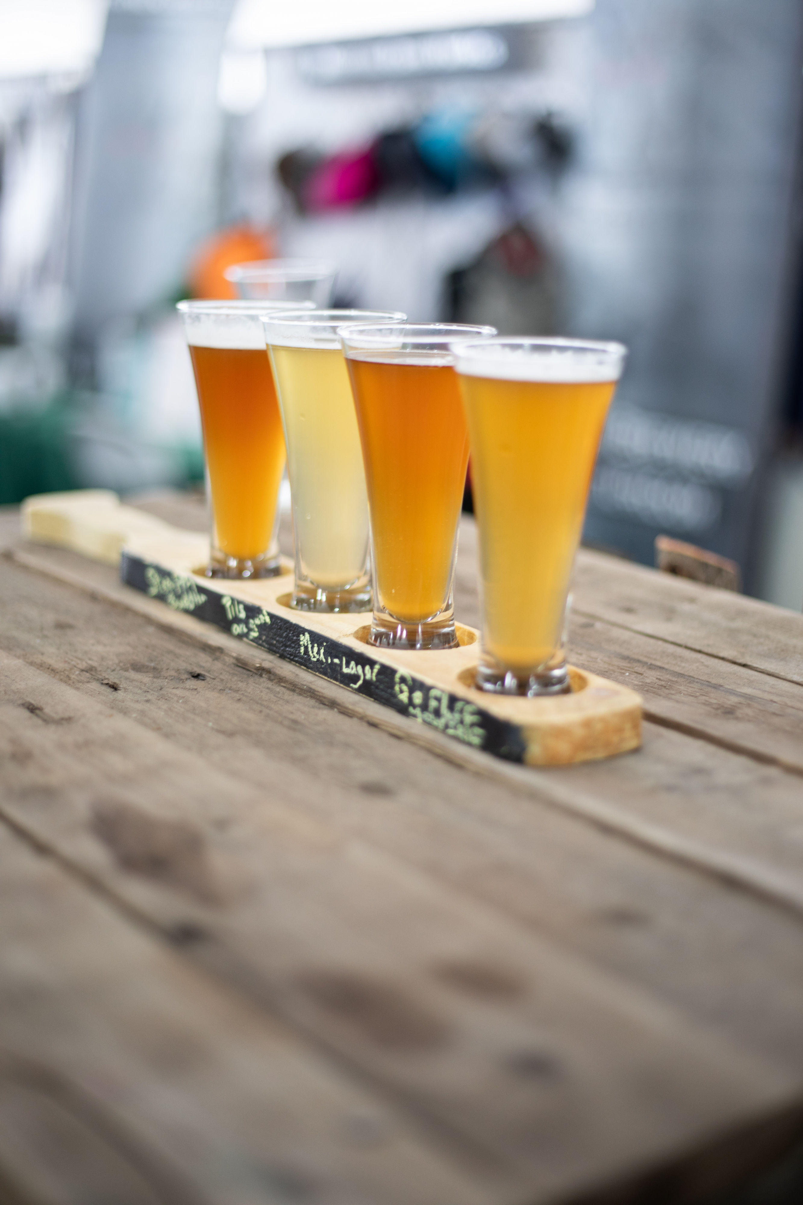 Beer Flight at Tap NYC at Hunter Mountain