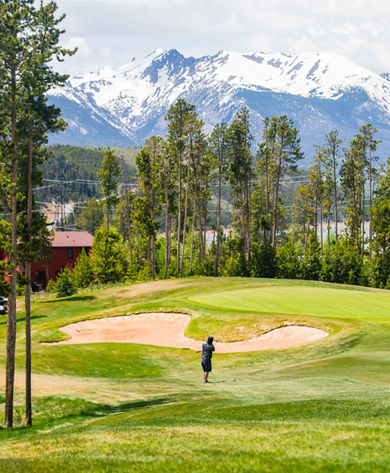 The back 9 on the River Course in Keystone, CO.