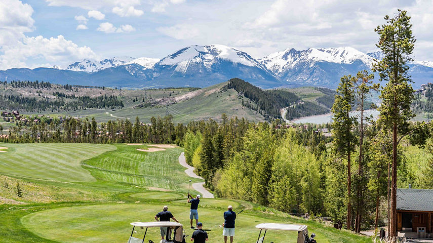 The back 9 on the River Course in Keystone, CO.
