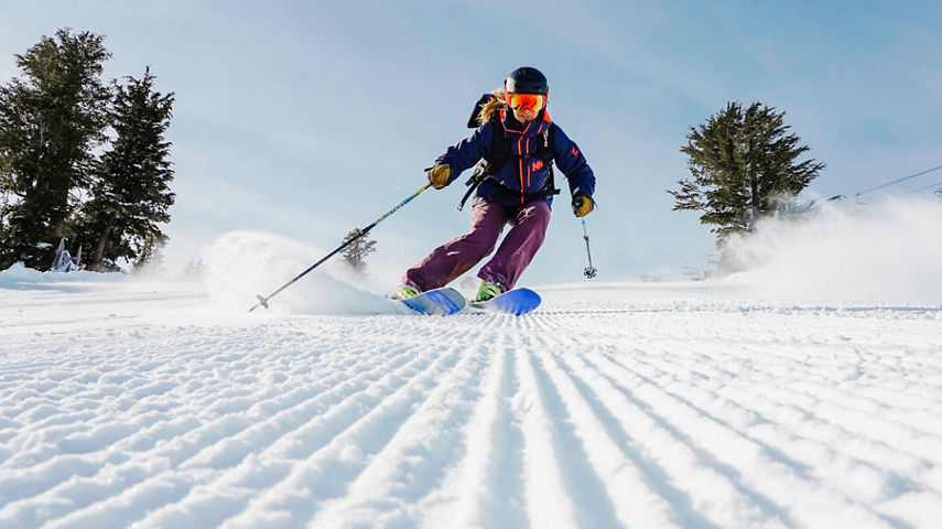 Skiing in Kirkwood, CA.