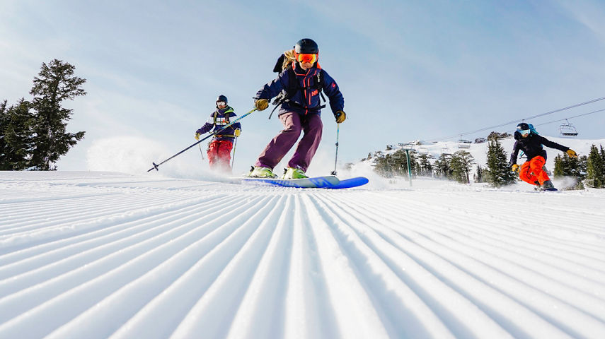 Skiing in Kirkwood, CA.