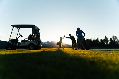 PGA Jr. league participants golf at the Ranch Course in Keystone, CO.
