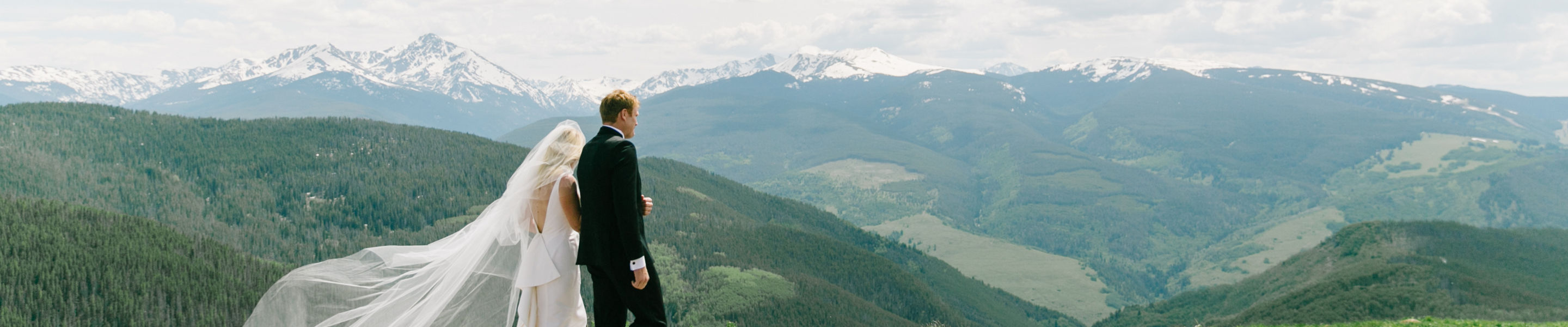 Summer Wedding Imagery at the Holy Cross Deck at Vail