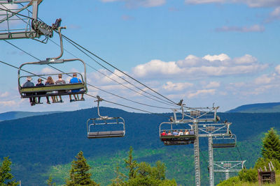 Resort Guests Ride Chairlift During Summer at Hunter