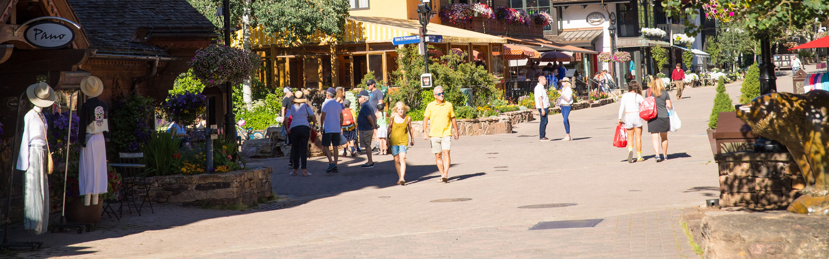 Summer visitors in Vail