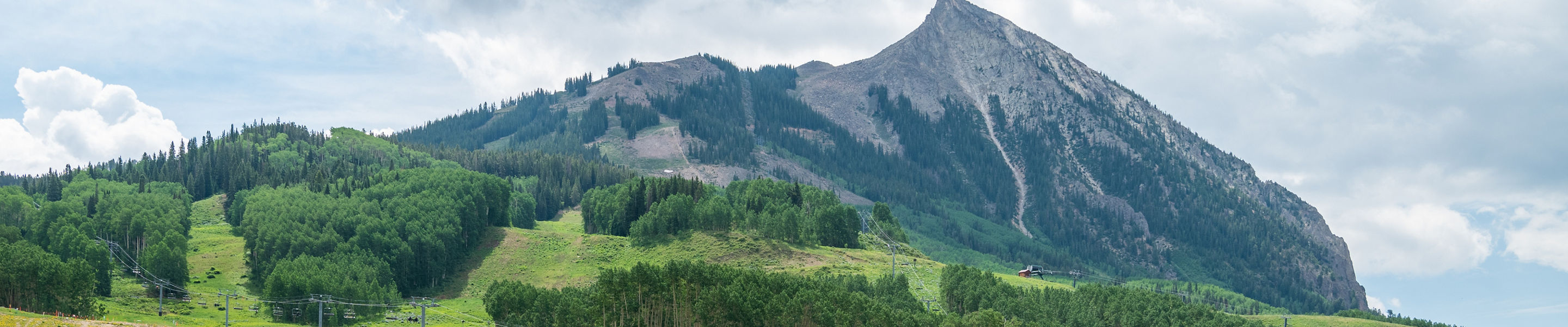 Bird's Eye View of the Crested Butte Mountain Resort Base Area