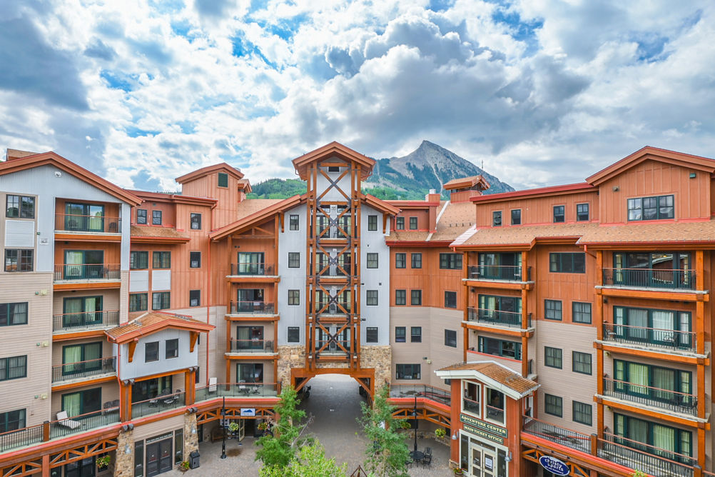 Exterior of Lodge at Mountaineer Square at the Crested Butte Mountain Resort