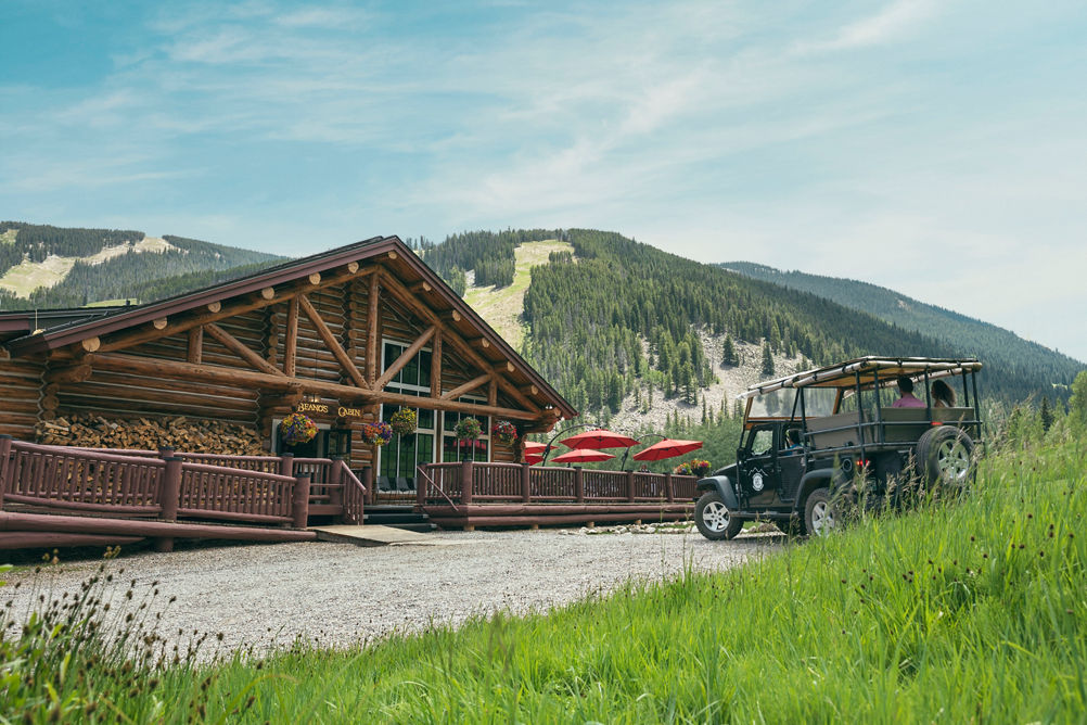 4x4 Tour Arrives at Beano's Cabin for a Wine Excursion in Beaver Creek, CO
