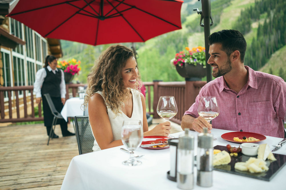 Couple Enjoys a Wine Excursion at Beano's Cabin, Beaver Creek, CO