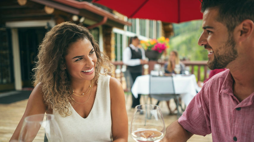 Couple Enjoys Wine Excursion at Beano's Cabin in Beaver Creek, CO