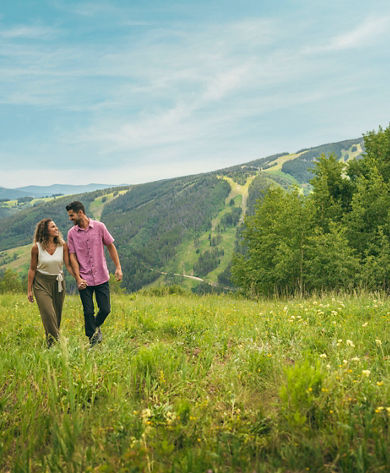 Couple Enjoys the View of Beaver Creek Mountain