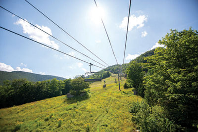 View of the Chairlift on Hunter Mountain