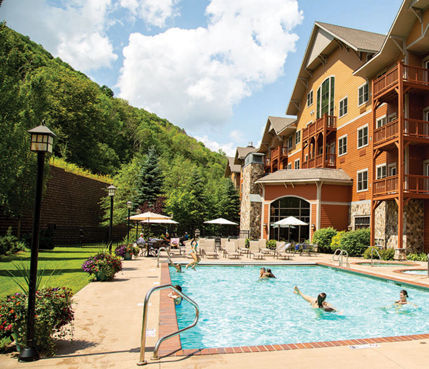 Poolside at Kaatskill Mountain Club at Hunter Mountain