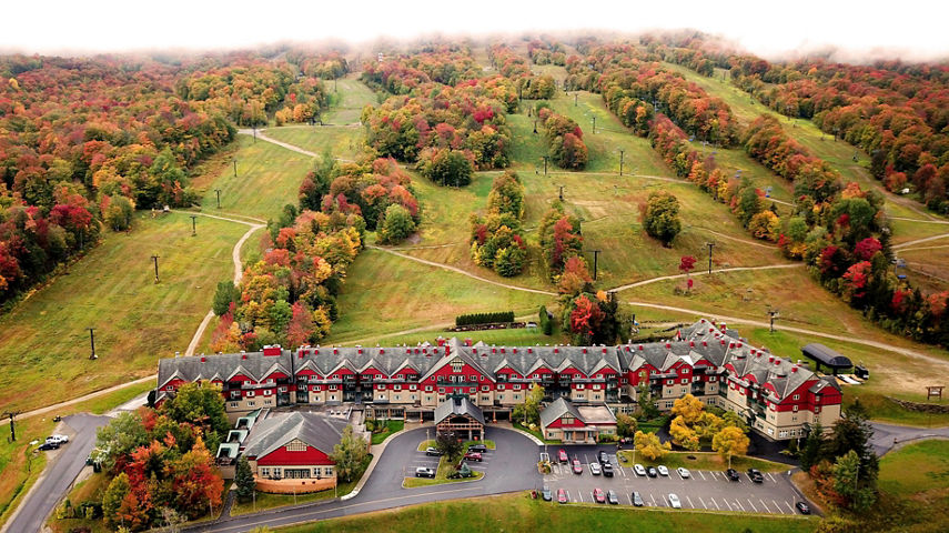 Aerial View of Grand Summit Resort Hotel at Mount Snow