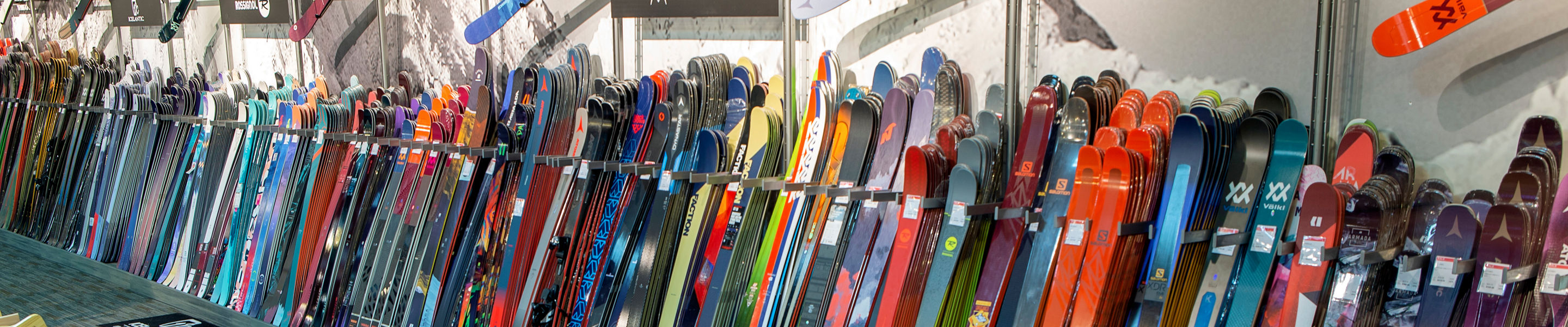 Retail Ski Display at Epic Mountain Gear