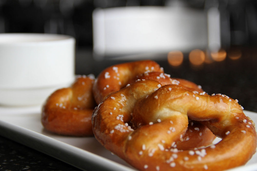 Pretzel appetizer at Mt. Brighton