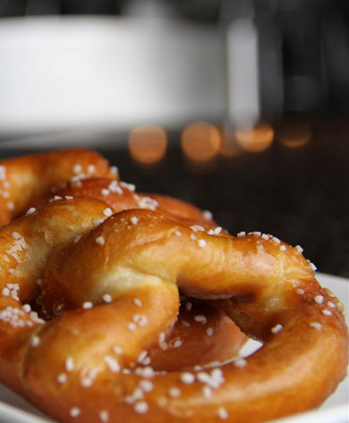 Pretzel appetizer at Mt. Brighton