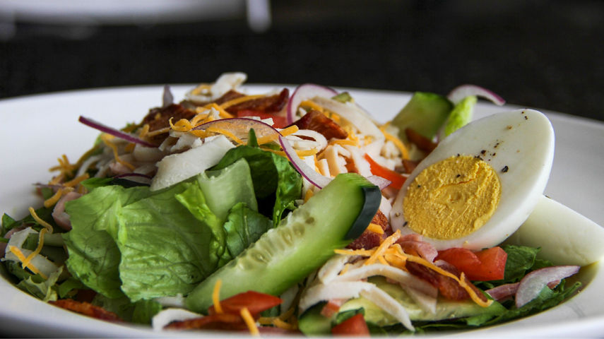 A salad for lunch at Mt. Brighton
