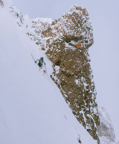 Woman Skiing at Kirkwood Resort