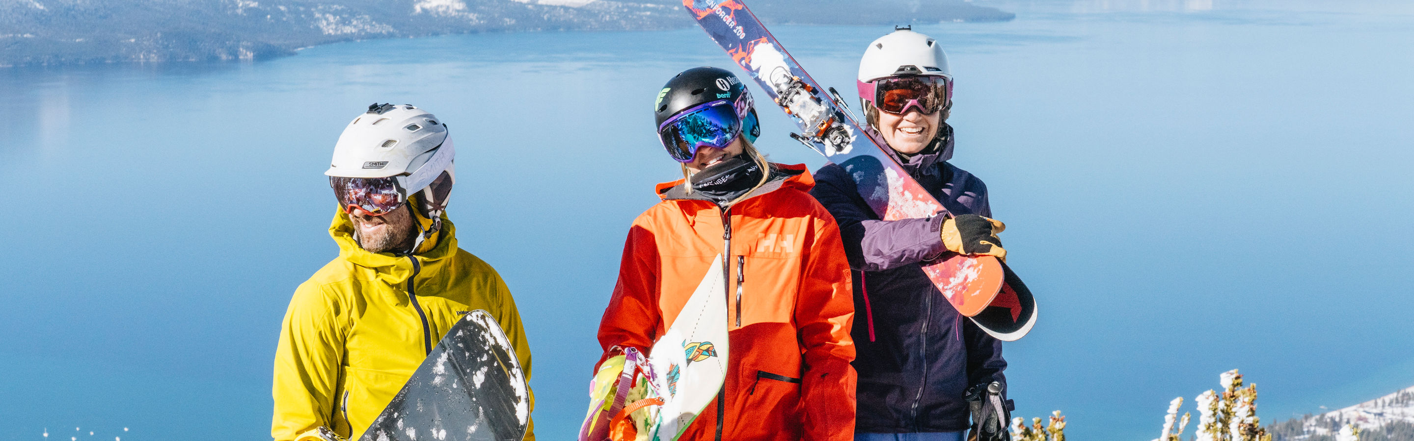 Friends Skiing at Olympic Express at Heavenly