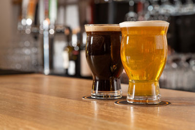 Two Draft Beers at Bourbon Pub in The Village at Northstar