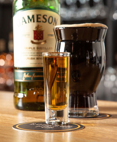 Beer and a Shot at Bourbon Pub in The Village at Northstar