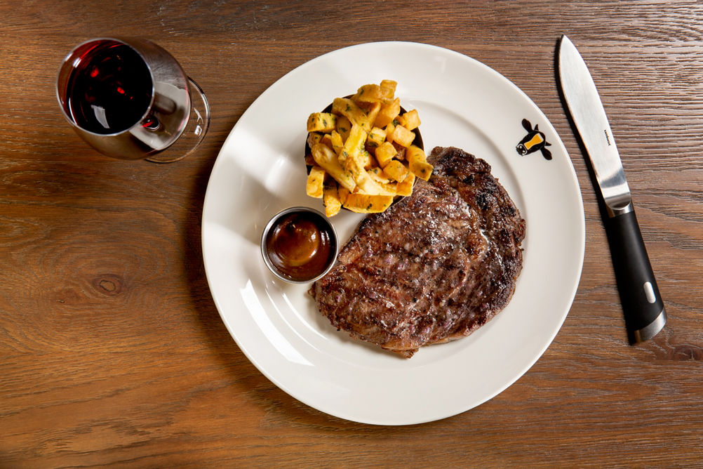 Steak Frites at Bourbon Pub in The Village at Northstar