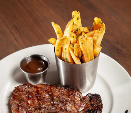 Steak Frites at Bourbon Pub in The Village at Northstar