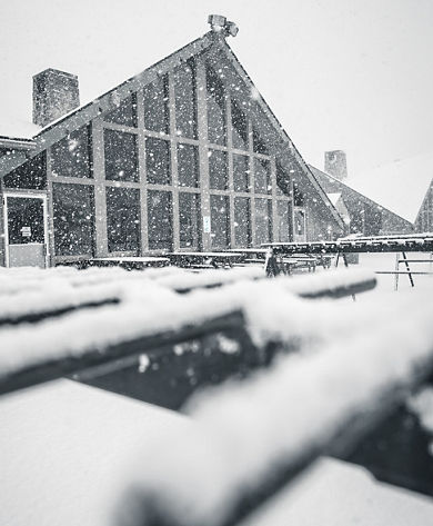 Snowy Day at the Boston Mills Lodge