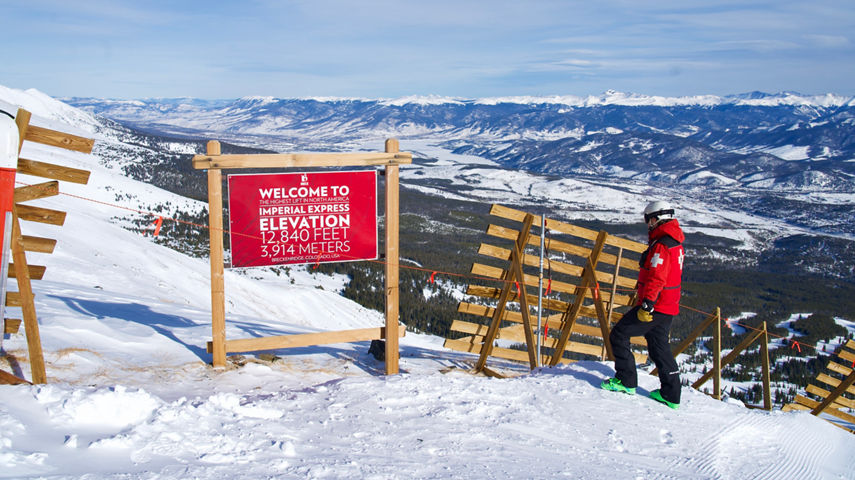 Patrollers doing control work at Breck