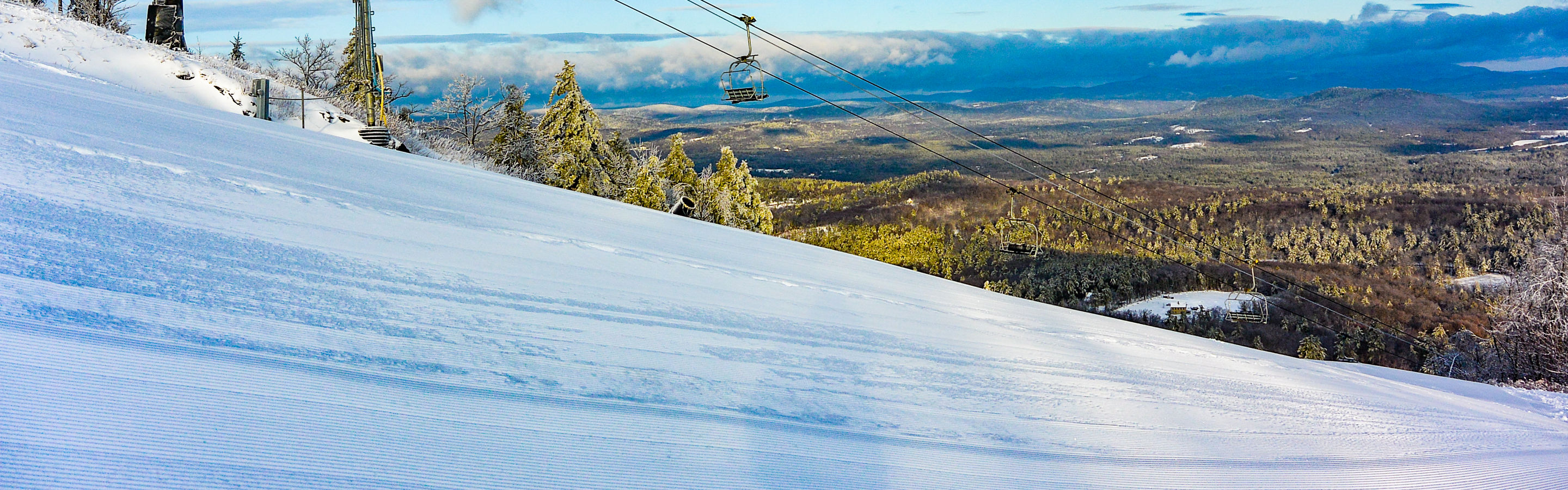 View of the Valley on a Bluebird Day at Crotched Mountain