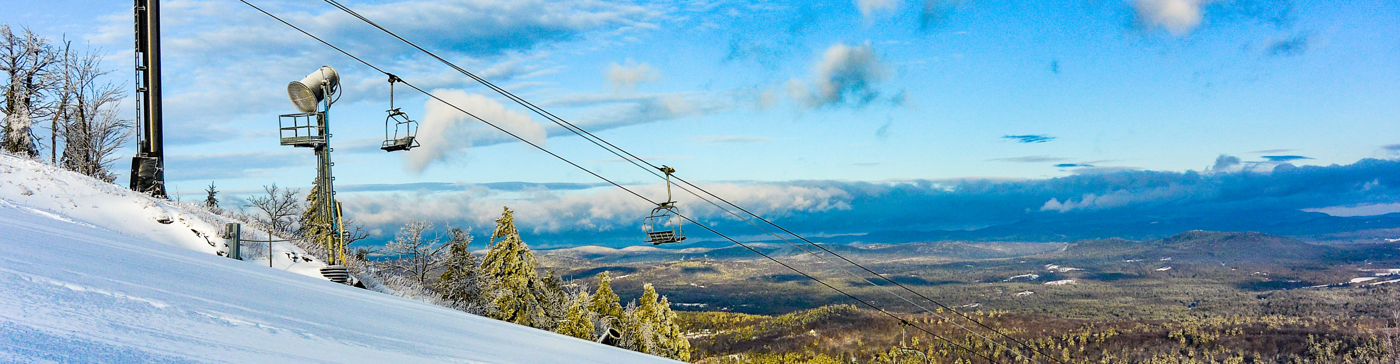 View of the Valley on a Bluebird Day at Crotched Mountain