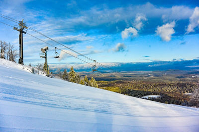 View of the Valley on a Bluebird Day at Crotched Mountain