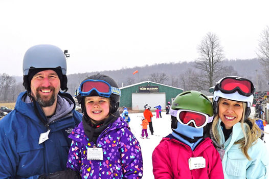 Family Poses at Mad River Mountain