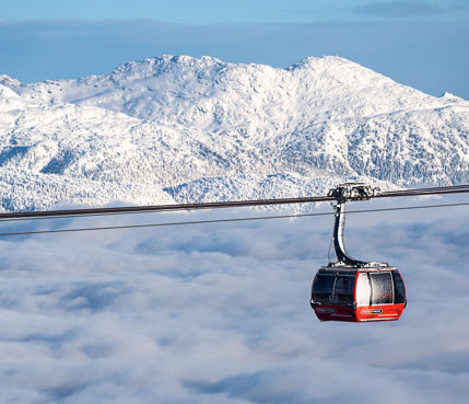 PEAK 2 PEAK Gondola over the clouds