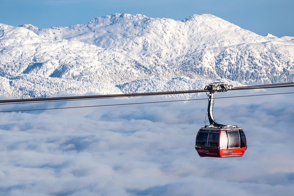 PEAK 2 PEAK Gondola over the clouds