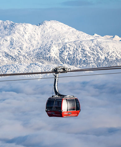 PEAK 2 PEAK Gondola over the clouds