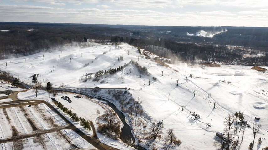 Aerial View of Boston Mills Ski Area