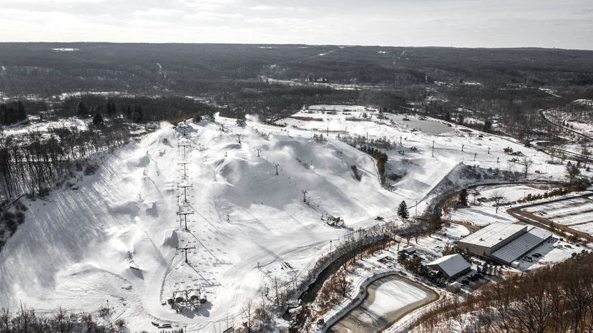 Aerial View of Boston Mills Ski Area