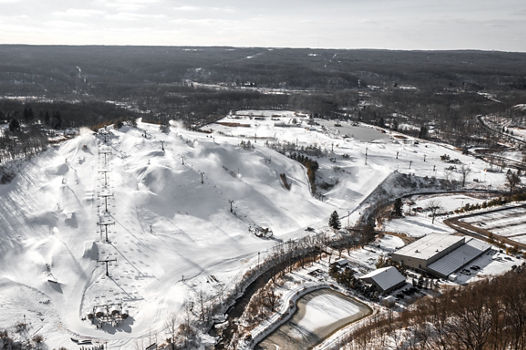 Aerial View of Boston Mills Ski Area