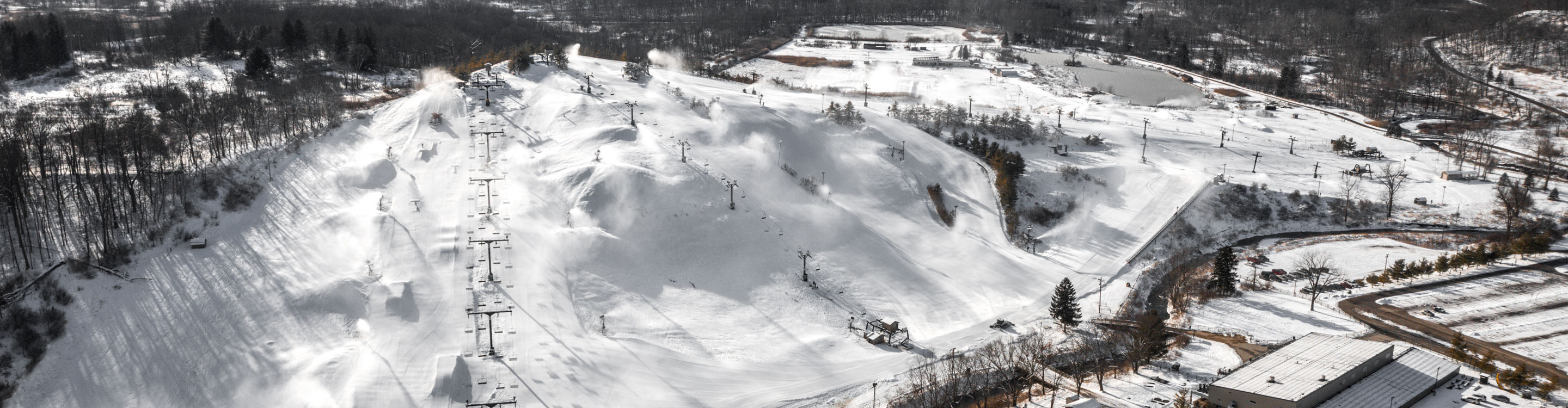 Aerial View of Boston Mills Ski Area