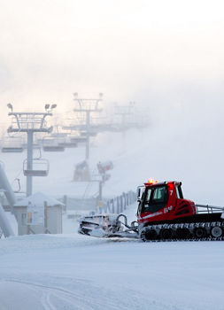 Snowcat Grooming Run at Liberty Mountain