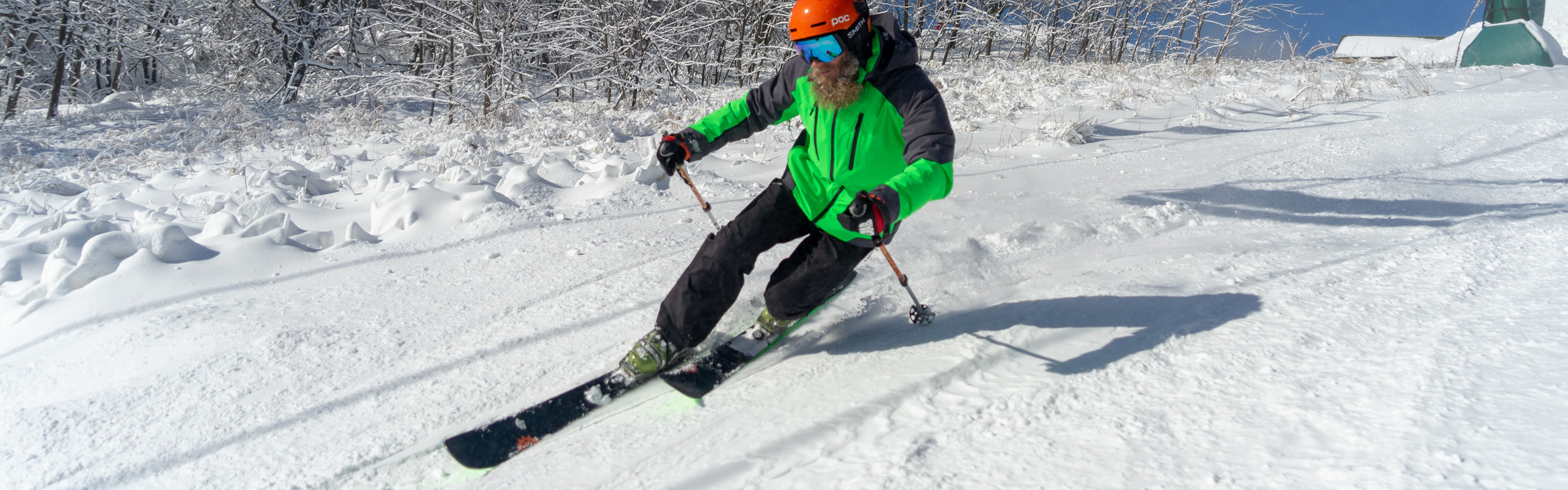 Skier Makes Turn on Exhibition at Whitetail