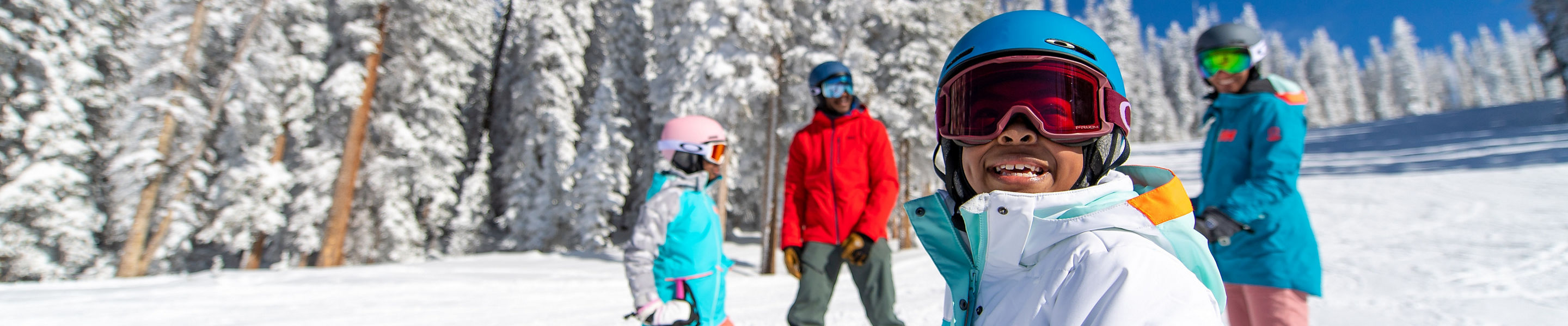 Family Taking in the Views on Vail Mountain 
